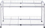 FlagShip 2 Tier Under Sink Organizers and Storage Rack – Expandable Cabinet Shelf